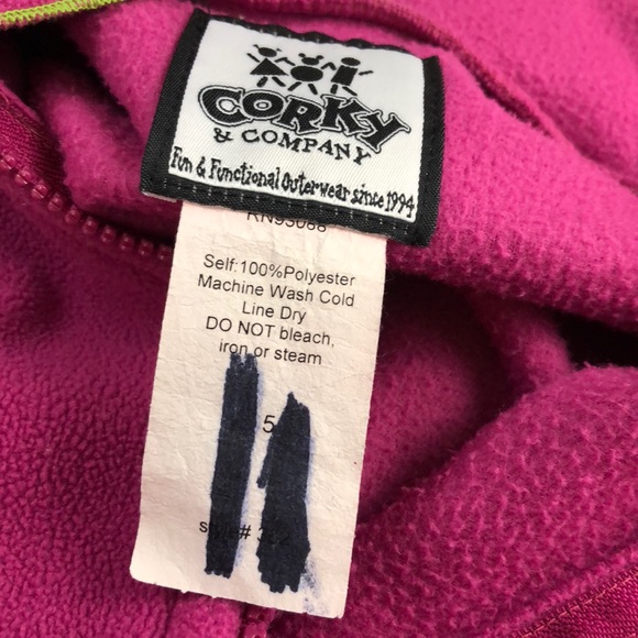 Combinaison Corky & Company Fille - Taille 12-18 Mois, Rose à Capuche, Occasion Très Bon état
